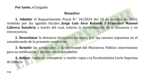 Juez hace lugar a desestimación de un caso nepobaby al no configurarse hechos punibles