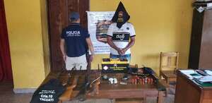 Abigeato en Tacuatí: Incautan vehículo, carne, armas de fuego y detienen a un hombre - Nacionales - ABC Color