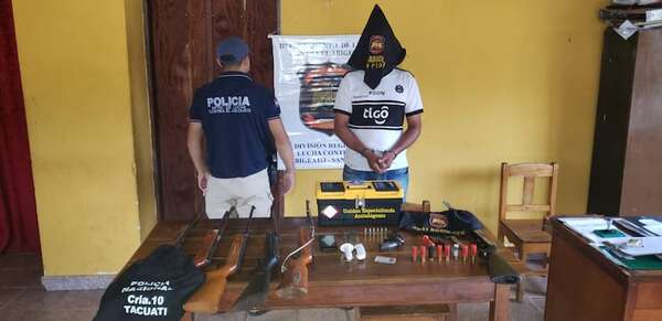 Abigeato en Tacuatí: Incautan vehículo, carne, armas de fuego y detienen a un hombre - Nacionales - ABC Color