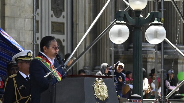 Luis Arce critica a Evo Morales por el "acto vandálico" de sus parlamentarios en el Legislativo