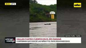 Video: confirman identidad de los cuatro cuerpos encontrados en el río Paraná - Crimen y castigo - ABC Color