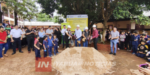 INICIAN OBRAS EN LA ESCUELA SAGRADO CORAZÓN DE JESÚS DE CAMBYRETÁ - Itapúa Noticias