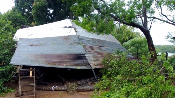 Temporal trajo alivio al calor, pero dejó destrozos en el Sur