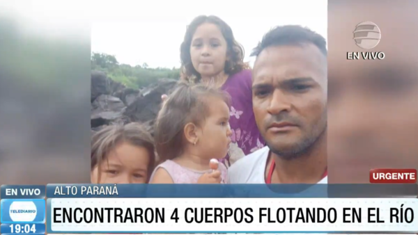 ¡Macabro! Hallan cuerpo de tres niñas y su padre en el río Paraná
