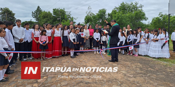 INAUGURAN MEJORAMIENTO DE CAMINO EN SAN PEDRO DEL PNÁ. BENEFICIANDO A 5.000 POBLADORES - Itapúa Noticias