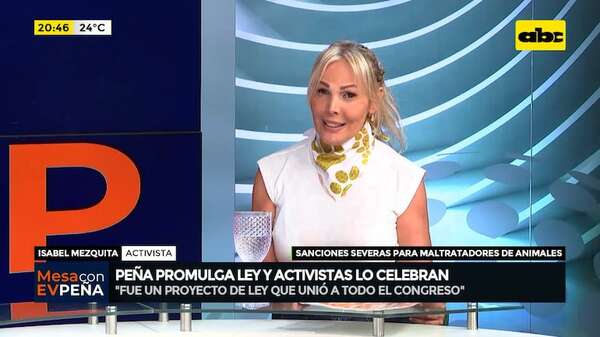 Peña promulga ley para castigar con prisión a los maltratadores de animales: esto dice activista - Mesa de Periodistas - ABC Color