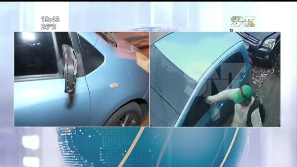 Un hombre golpeó violentamente un vehículo estacionado - SNT