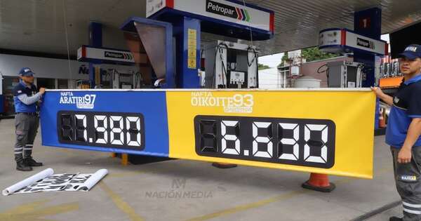 La Nación / Emblemas reducen G. 300 por litro precio de naftas