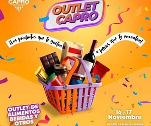 Grandes descuentos en bebidas, alimentos y más, en el gran Outlet CAPRO