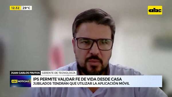 Fe de vida desde casa: jubilados de IPS tendrán que usar aplicación móvil - ABC Noticias - ABC Color