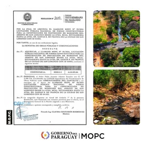 Revitalización del arroyo San Lorenzo está en marcha tras adjudicación - .::Agencia IP::.