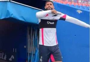 Alderete le metió un saludo en guaraní a un español del Getafe