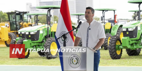 GOBIERNO NACIONAL ENTREGÓ MAQUINARIAS AGRÍCOLAS A DIEZ GOBERNACIONES - Itapúa Noticias