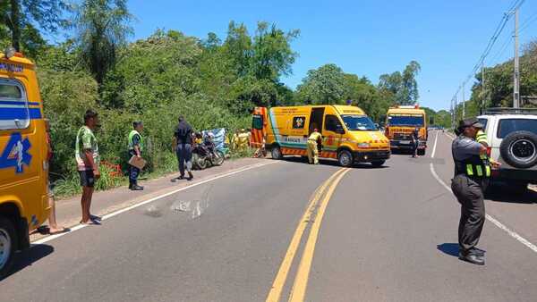 Triple accidente en ruta Luque-Sanber deja tres fallecidos y múltiples heridos
