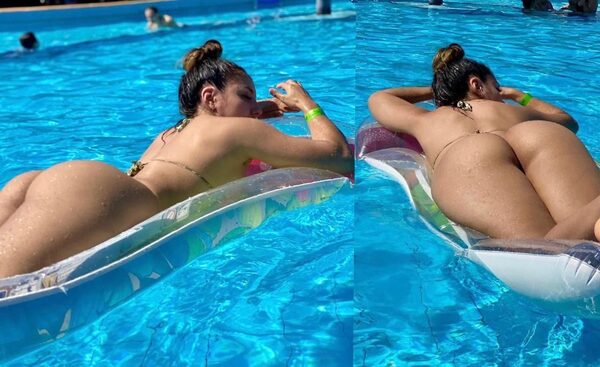 Ainara incendia todo con su pileteada: “¿Con cuál pose te quedás?”