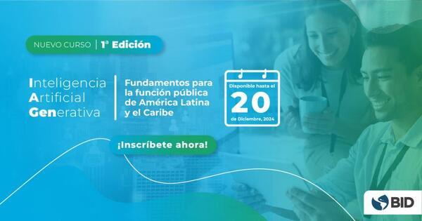 BID ofrece curso gratuito sobre inteligencia artificial para la función pública