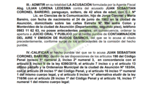 Fiscalía rechaza reparación y responsable de La Chispa irá a juicio por contaminación del aire y polución sonora