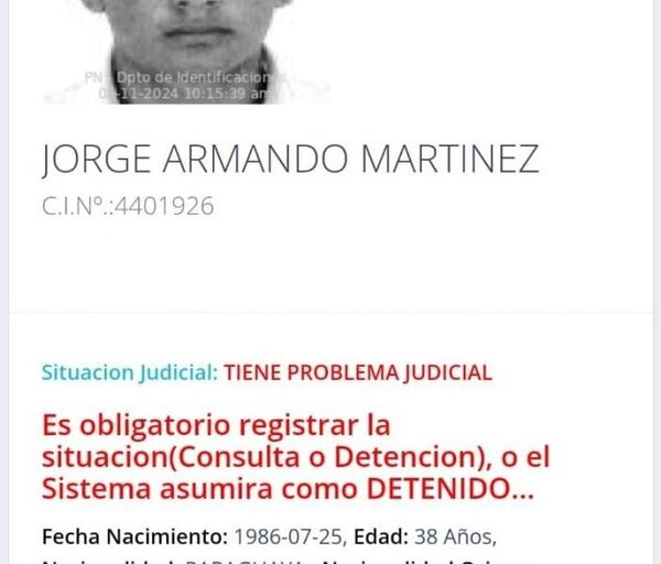 FRANCO: Delincuente con frondosos antecedentes fallece en accidente tras asalto