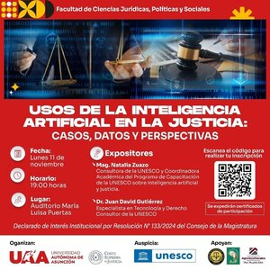 "Inteligencia Artificial en la Justicia" será el foco de seminario académico organizado con apoyo de la Corte Suprema » San Lorenzo PY