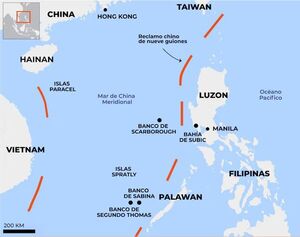 China redefine sus límites marítimos y tensa aún más la situación con Filipinas
