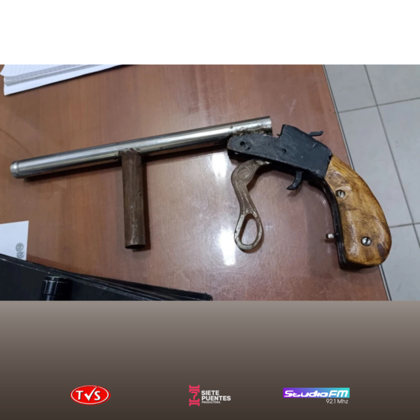 VIOLENCIA DE GÉNERO: HOMBRE FABRICÓ ESCOPETA CASERA PARA AMENAZAR A SU EX PAREJA Y QUEDÓ DETENIDO - TVS