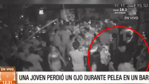 Una joven perdió el ojo durante pelea en un bar