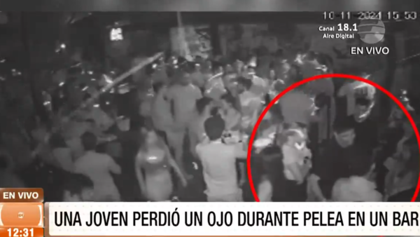 Una joven perdió el ojo durante pelea en un bar