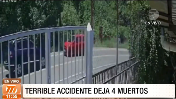 Terrible accidente deja cuatro muertos en la ruta Luque- San Ber