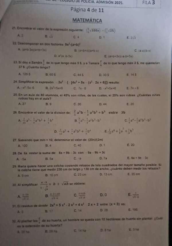Isepol: aspirantes cuestionan diferencia de cupos entre géneros y reclaman supuesta filtración de examen - Nacionales - ABC Color