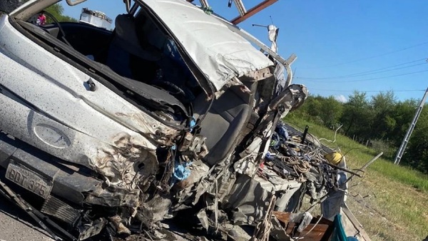 Falleció conductor de camión tras colisión en Benjamín Aceval