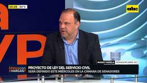 Proyecto de ley del servicio civil: esto dice al respecto el senador colorado Mario Varela - Mesa de Periodistas - ABC Color