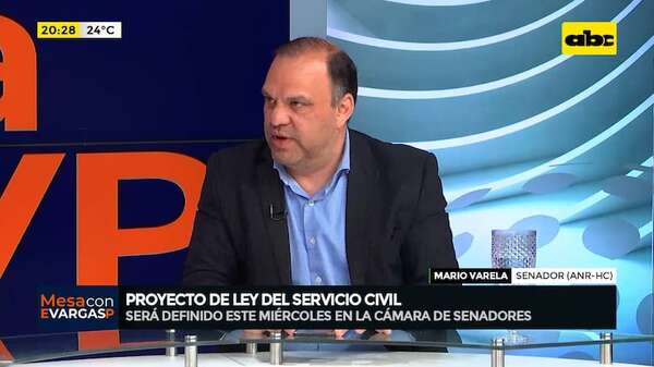 Proyecto de ley del servicio civil: esto dice al respecto el senador colorado Mario Varela - Mesa de Periodistas - ABC Color