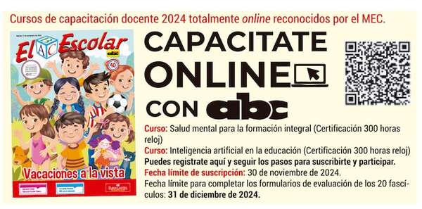 Cursos de capacitación continua publicados los martes en El ABC Escolar - Escolar - ABC Color