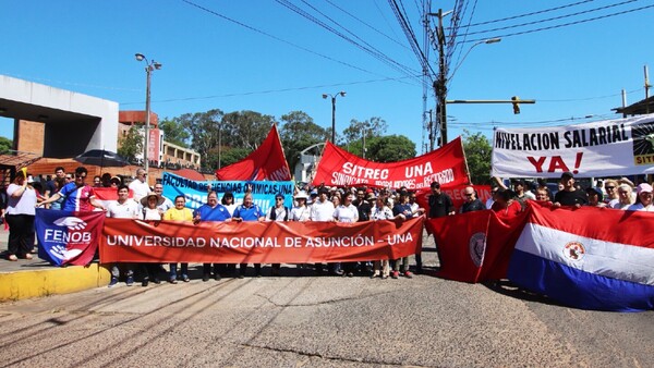 UNA sale a las calles por un presupuesto para lo mínimo