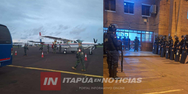 OPERATIVO “PARTITUS”: TRASLADAN A REOS A PENITENCIARÍAS DE MÁXIMA SEGURIDAD - Itapúa Noticias