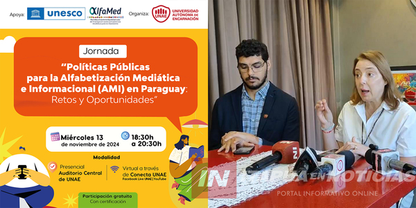 SE REALIZARÁ JORNADA SOBRE POLÍTICAS PARA LA ALFABETIZACIÓN MEDIÁTICA EN LA UNAE - Itapúa Noticias