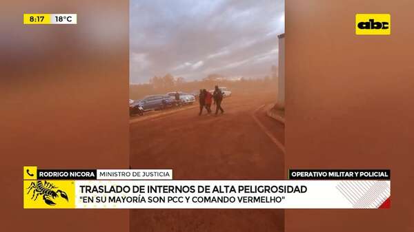 Reos de alta peligrosidad fueron llevados a penal de Minga Guazú - ABC Noticias - ABC Color