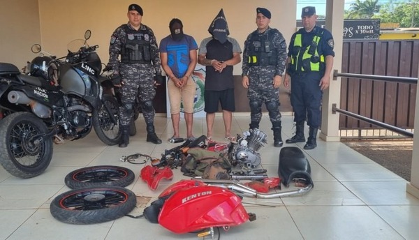 Ofrecían piezas de moto robada en redes sociales: dos detenidos en Hernandarias - ADN Digital