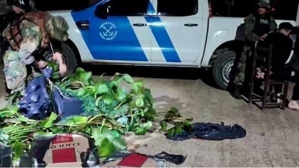 Argentina: Hombre disfrazado de camalote intentó ingresar contrabando desde el país