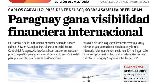 La Nación / LN PM: edición del 12 de noviembre