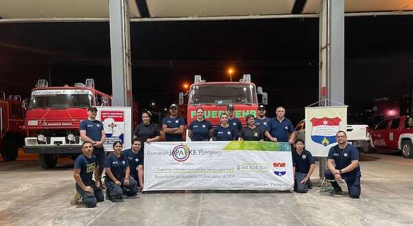 Bomberos Voluntarios de Filadelfia reciben donación de paraguayos asentados en Madrid - Noticias del Chaco - ABC Color