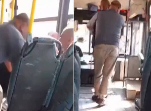 Indignación: chofer bajó de un colectivo a un abuelito a la fuerza ¡y todos mirando!
