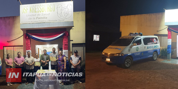 USF DE KRESSBURGO PRESENTÓ SU FLAMANTE AMBULANCIA - Itapúa Noticias