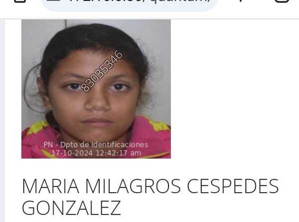 Denuncian desaparición de menor en Ciudad del Este