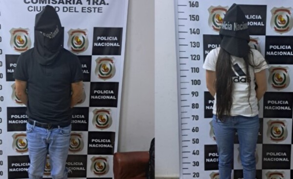 Pareja chilena fue capturada por hurtar celular en el centro