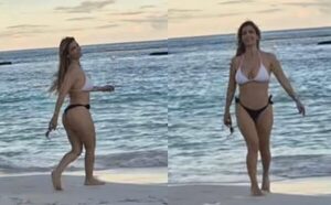 ¡Impre! El estadazo que pela Male Caballero en la playa, sin Mario Ferreiro