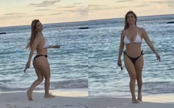 ¡Impre! El estadazo que pela Male Caballero en la playa, sin Mario Ferreiro