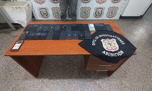 Recuperan 27 celulares y detienen a supuesto autor del hurto