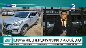 Denuncian robo de vehículo estacionado en Parque Ñu Guasu