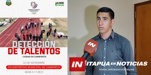 SE REALIZARÁ JORNADA DE DETECCIÓN DE TALENTOS EN CAMBYRETÁ - Itapúa Noticias
